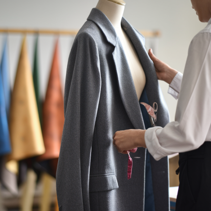 couturier-examine-manteau-atlier-tissus