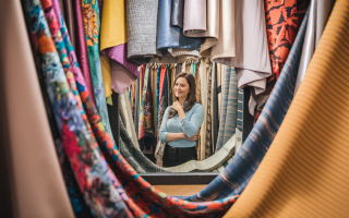 femme-miroir-echantillons-tissus-couleurs