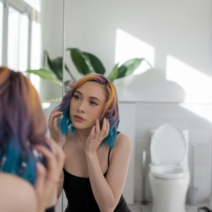 femme-miroir-cheveux-interieur-plantes