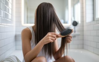 femme-cheveux-longs-brosse-miroir