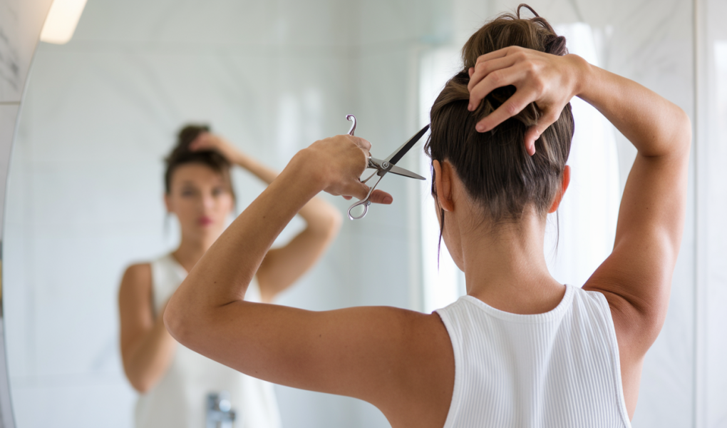 femme-ciseaux-salle-bain-miroir