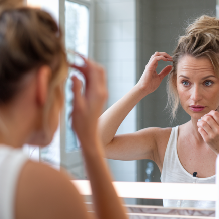cheveux-blonds-miroir-salle-bain