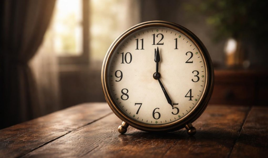 cadran-horloge-bois-lumiere-douce