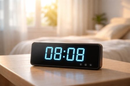 reveil-numerique-08h08-chambre-lumineuse