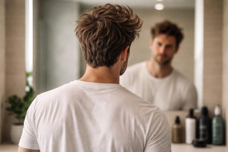 homme-dos-cheveux-rebelles-miroir