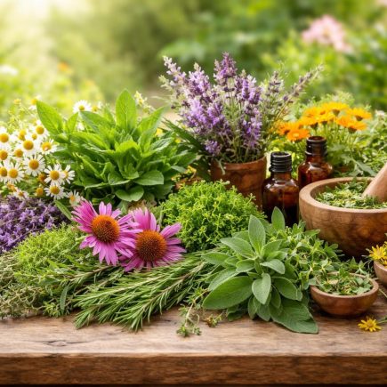 plantes-medicinales-table-bois-jardin