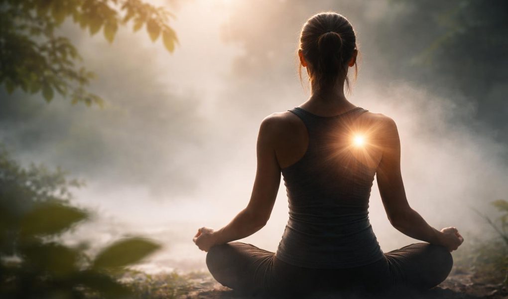 silhouette-meditation-halo-lumiere-nature
