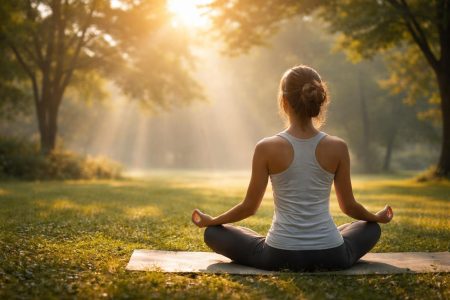 personne-meditant-parc-lever-soleil