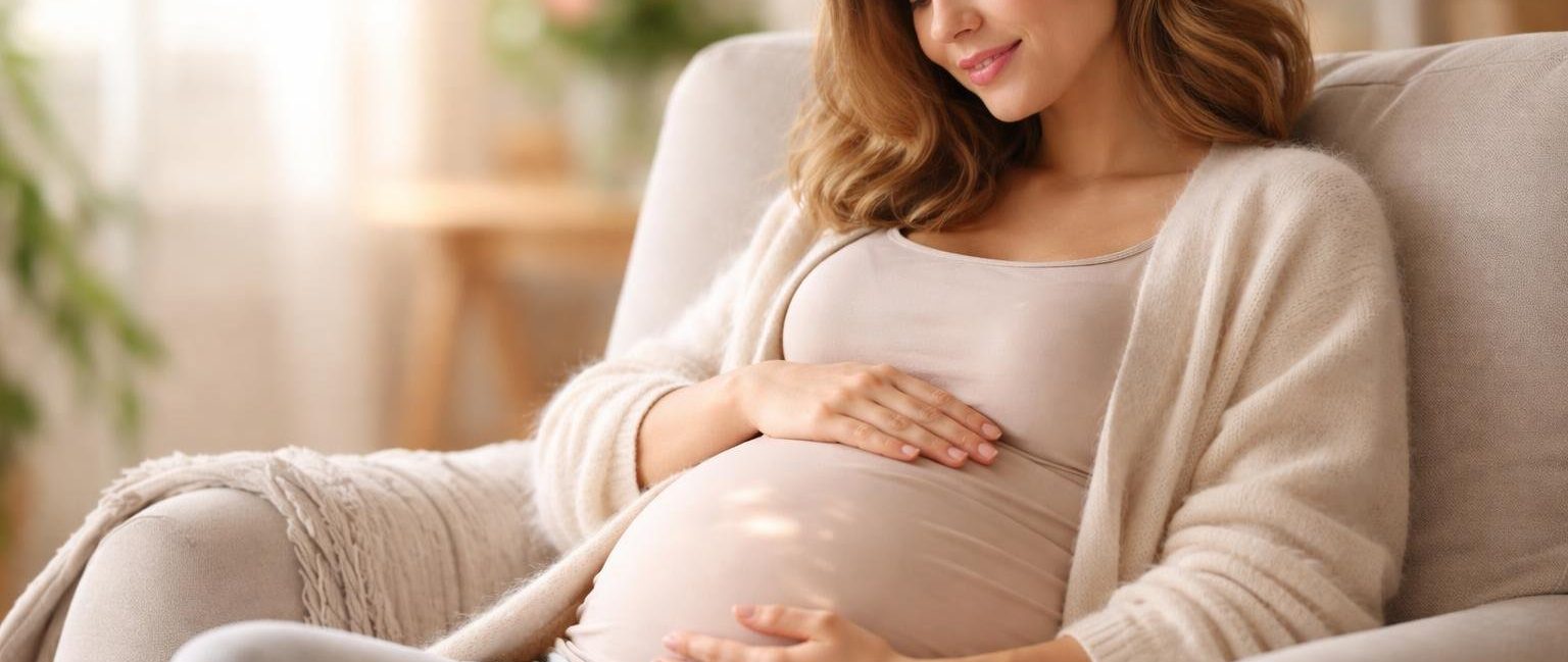 femme-enceinte-fauteuil-ambiance-douce