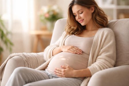 femme-enceinte-fauteuil-ambiance-douce