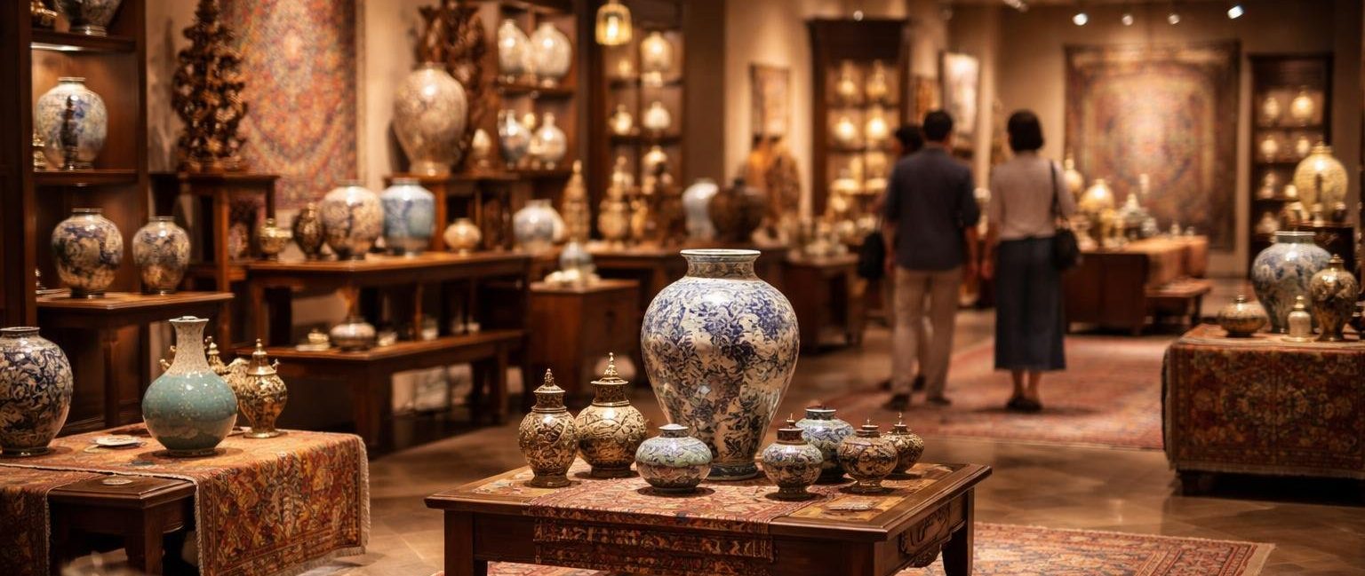 salle-exposition-artisanat-oriental-ceramiques-tapis