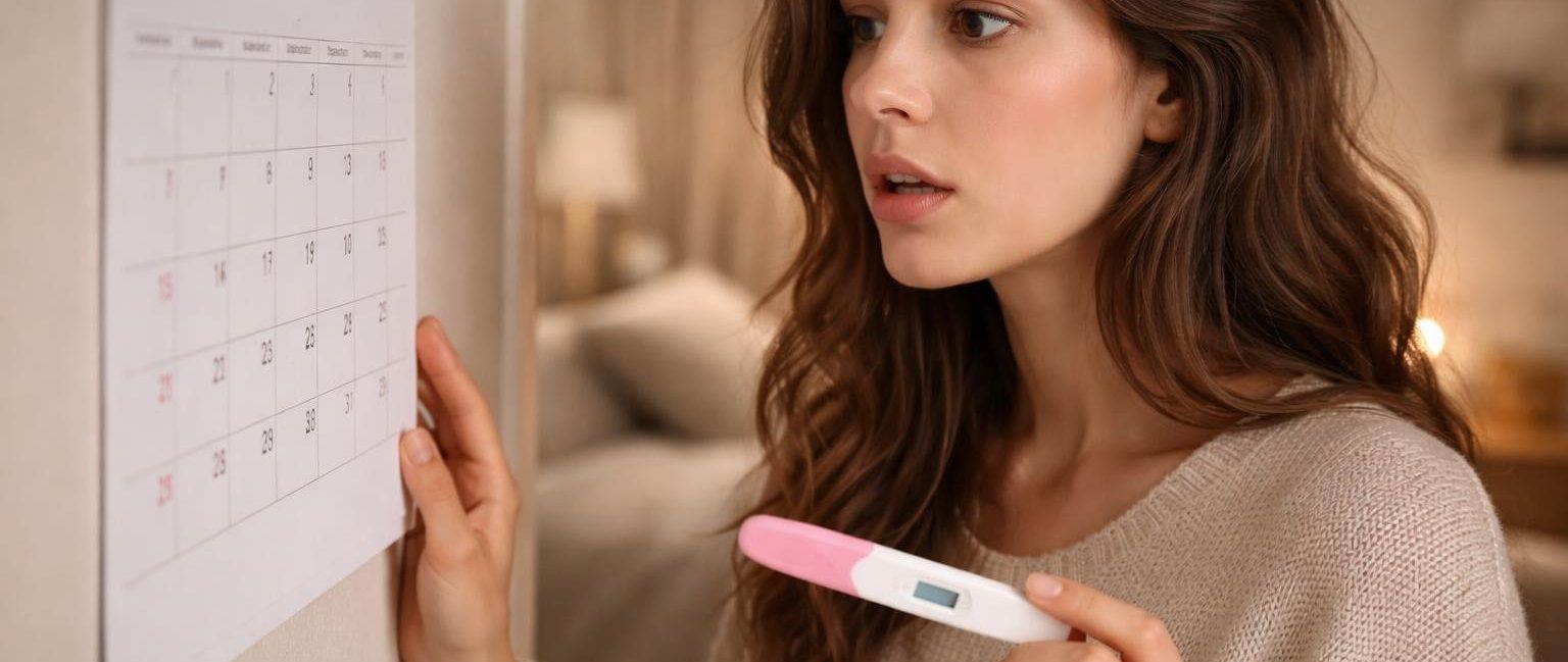femme-test-grossesse-calendrier-chambre
