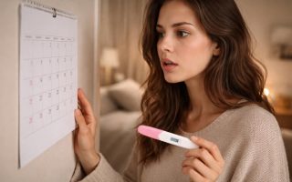 femme-test-grossesse-calendrier-chambre