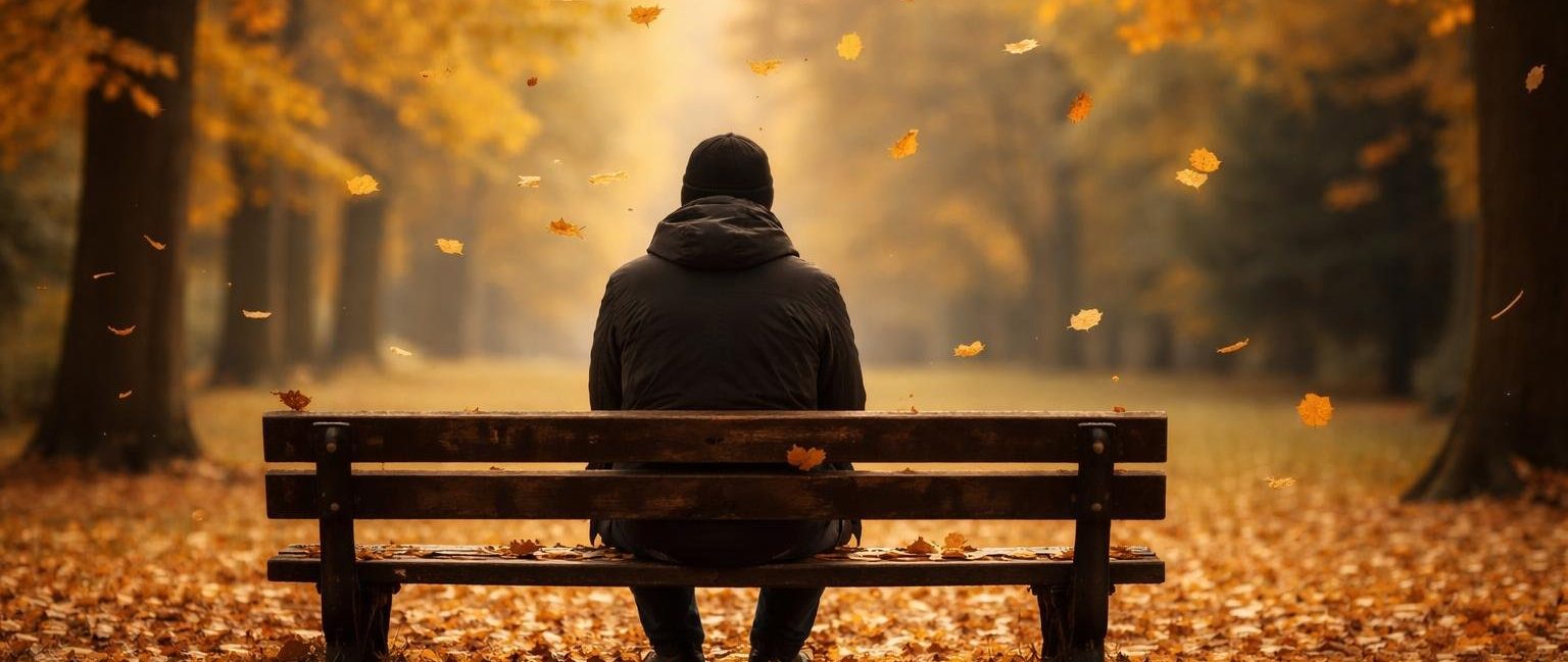 personne-seule-banc-parc-automne