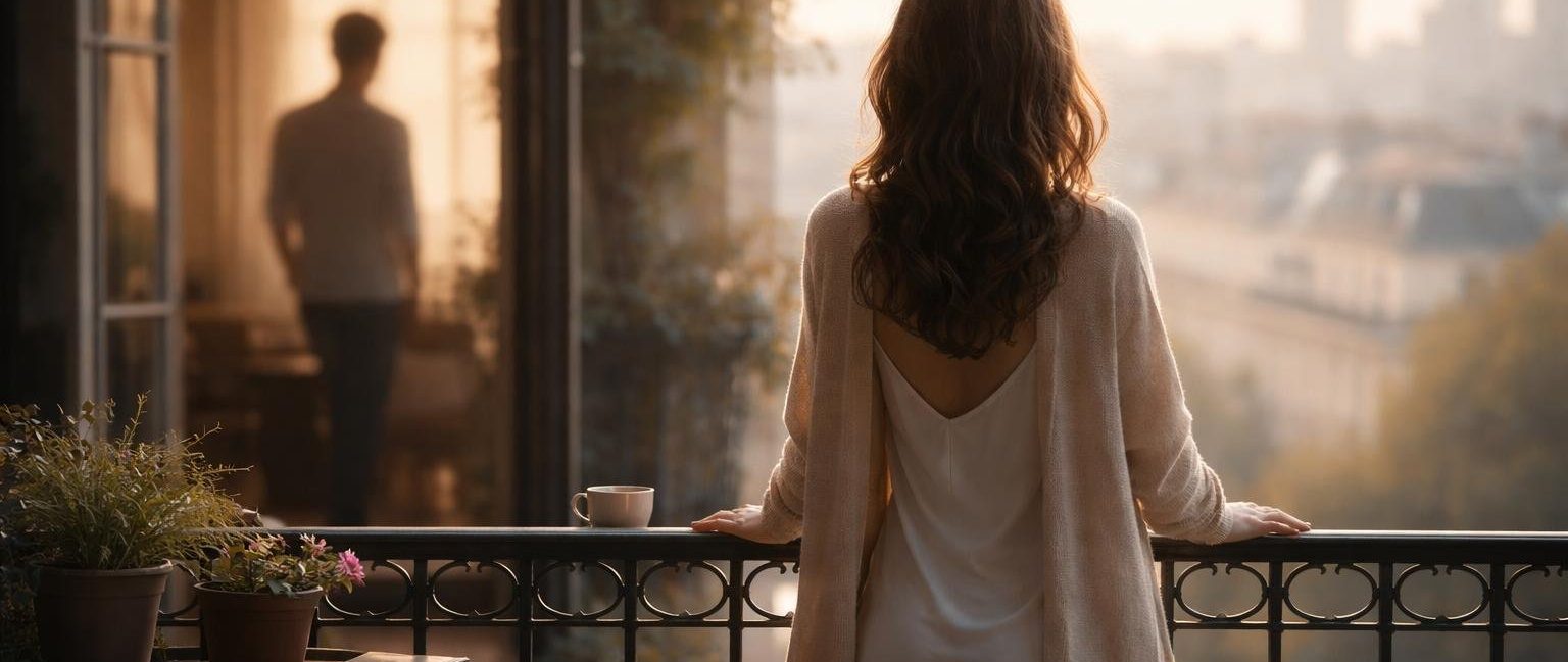 femme-dos-paysage-urbain-matin-silhouette