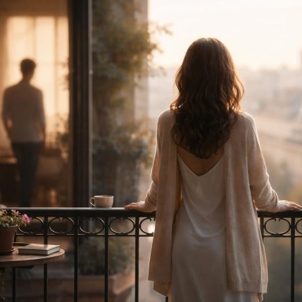 femme-dos-paysage-urbain-matin-silhouette